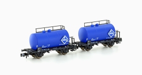 Hobbytrain H24833 - N - 2-tlg. Leichtbau-Kesselwagen-Set Aral, DB, Ep. IV